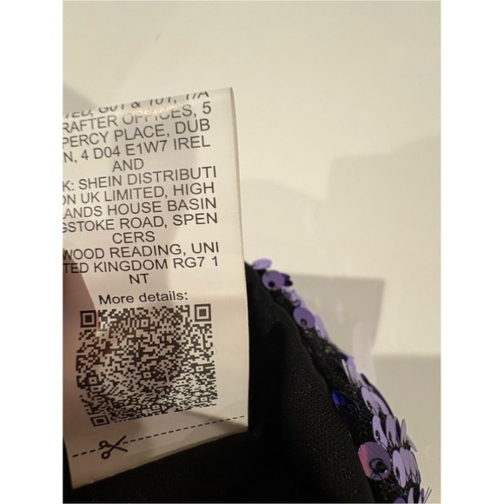 Mermaidcore Y2K Sequined Mini Skirt Purple Medium Rave Festival Night Out - Picture 5 of 5